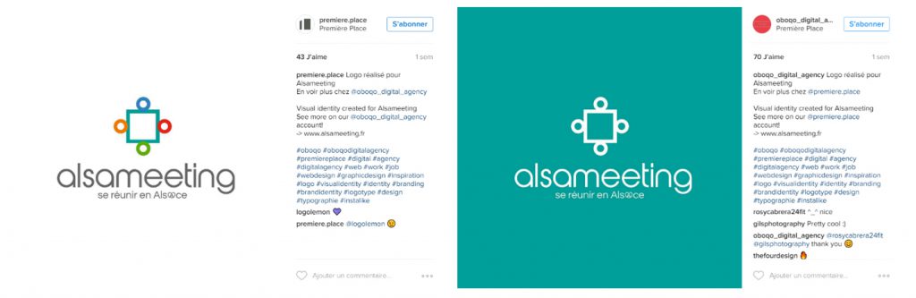 Post Instagram du logo Alsameeting