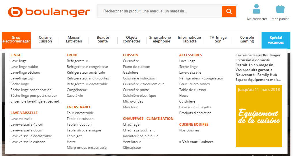 mega menu