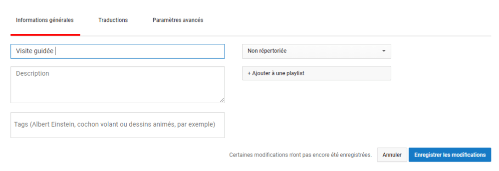 optimisation video youtube