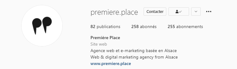 lien biographie instagram