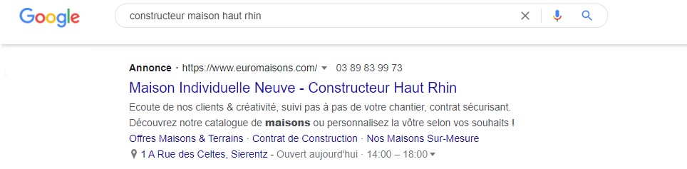 exemple annonce google ads